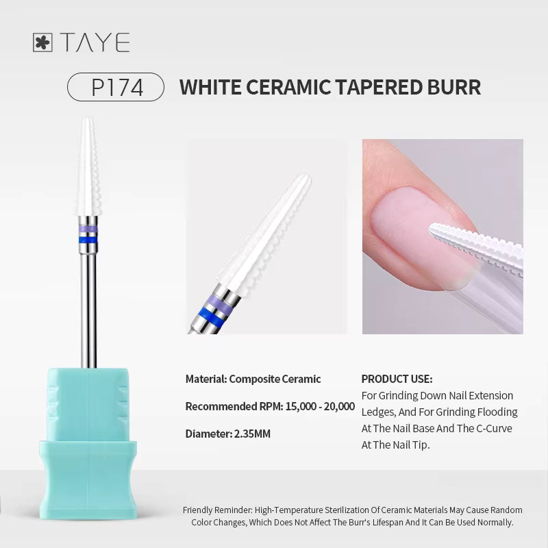 TAYE Professional Cuticle Clean Gel Remove Nail Drill Bit