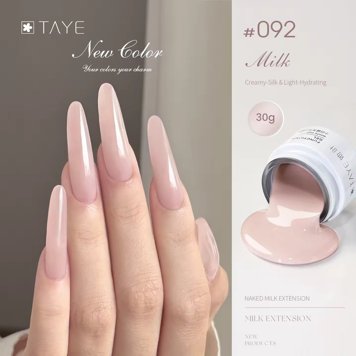 TAYE Nagelverlängerungsgel zum Verlängern von Nägeln