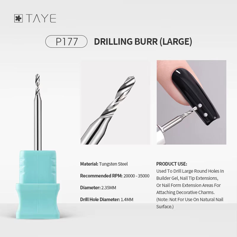 TAYE Professional Cuticle Clean Gel Remove Nail Drill Bit