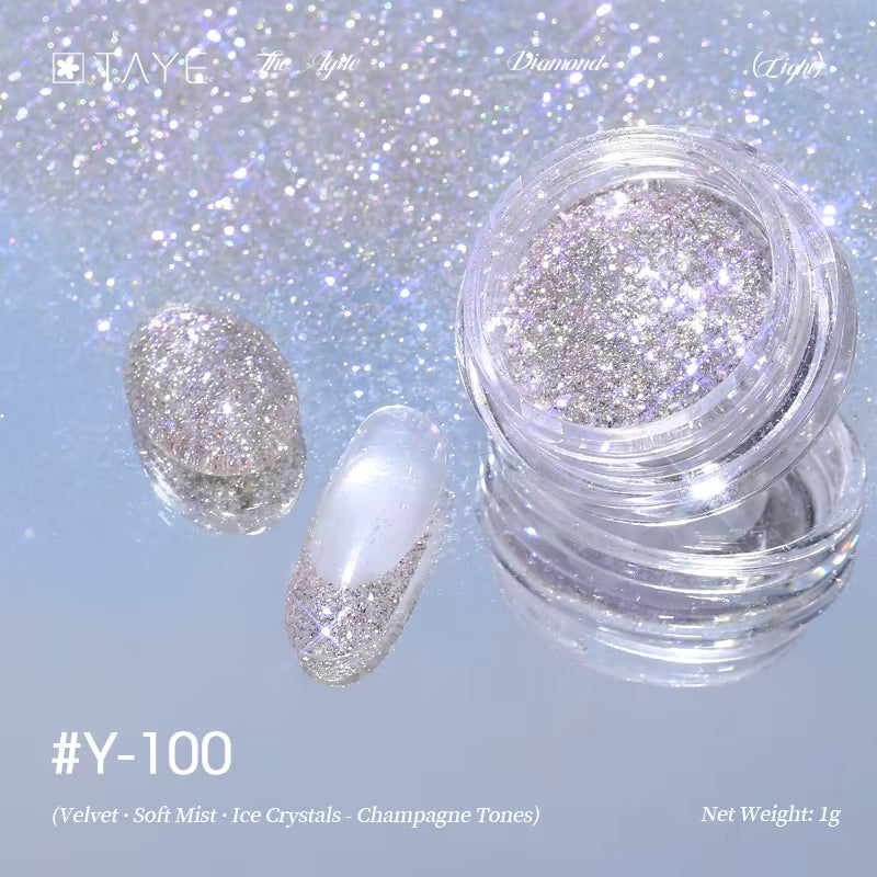 TAYE New Colors Nail Art Diamond Powder for Nail Salon DIY