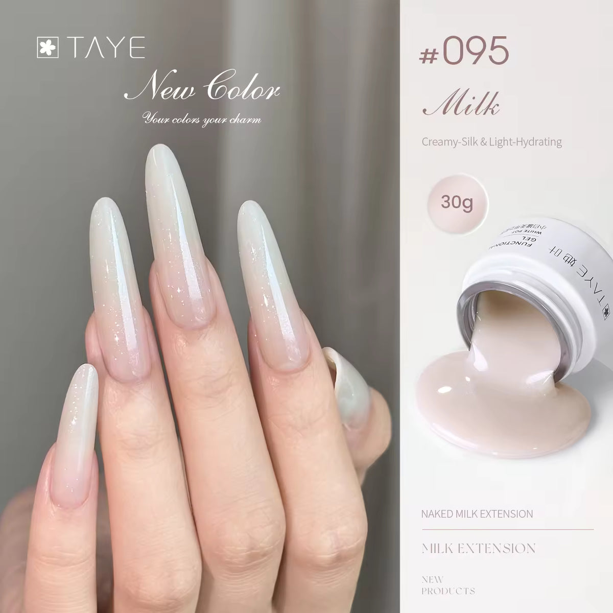 TAYE Nagelverlängerungsgel zum Verlängern von Nägeln