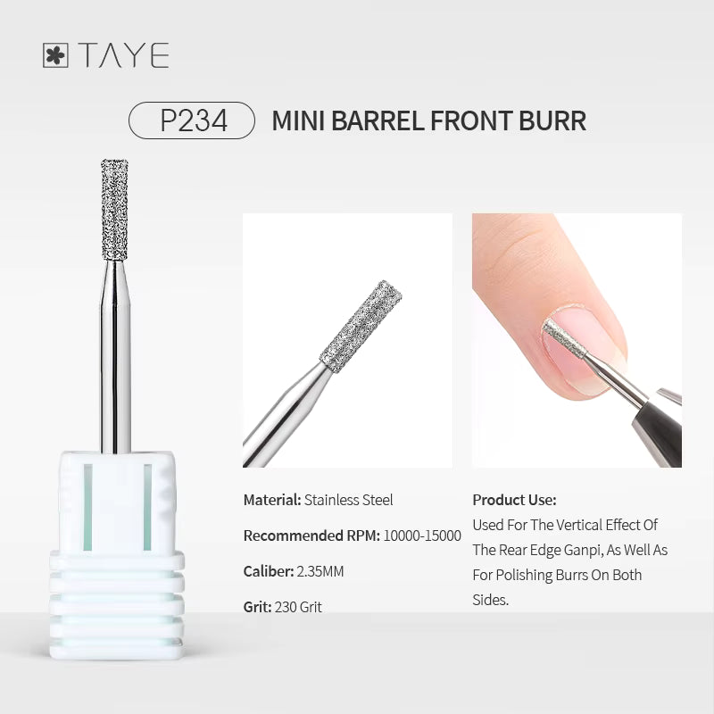TAYE Professional Cuticle Clean Gel Remove Nail Drill Bit