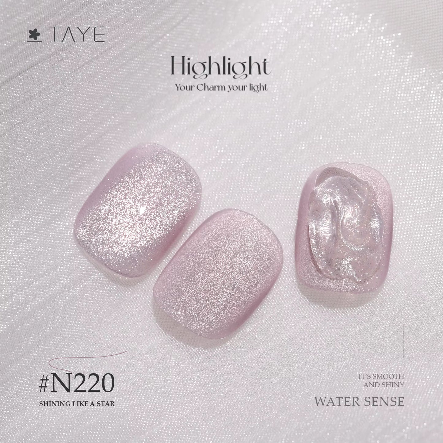 TAYE Super Shiny Glitter Nail Cats Eye Magnetic UV Gel Polish