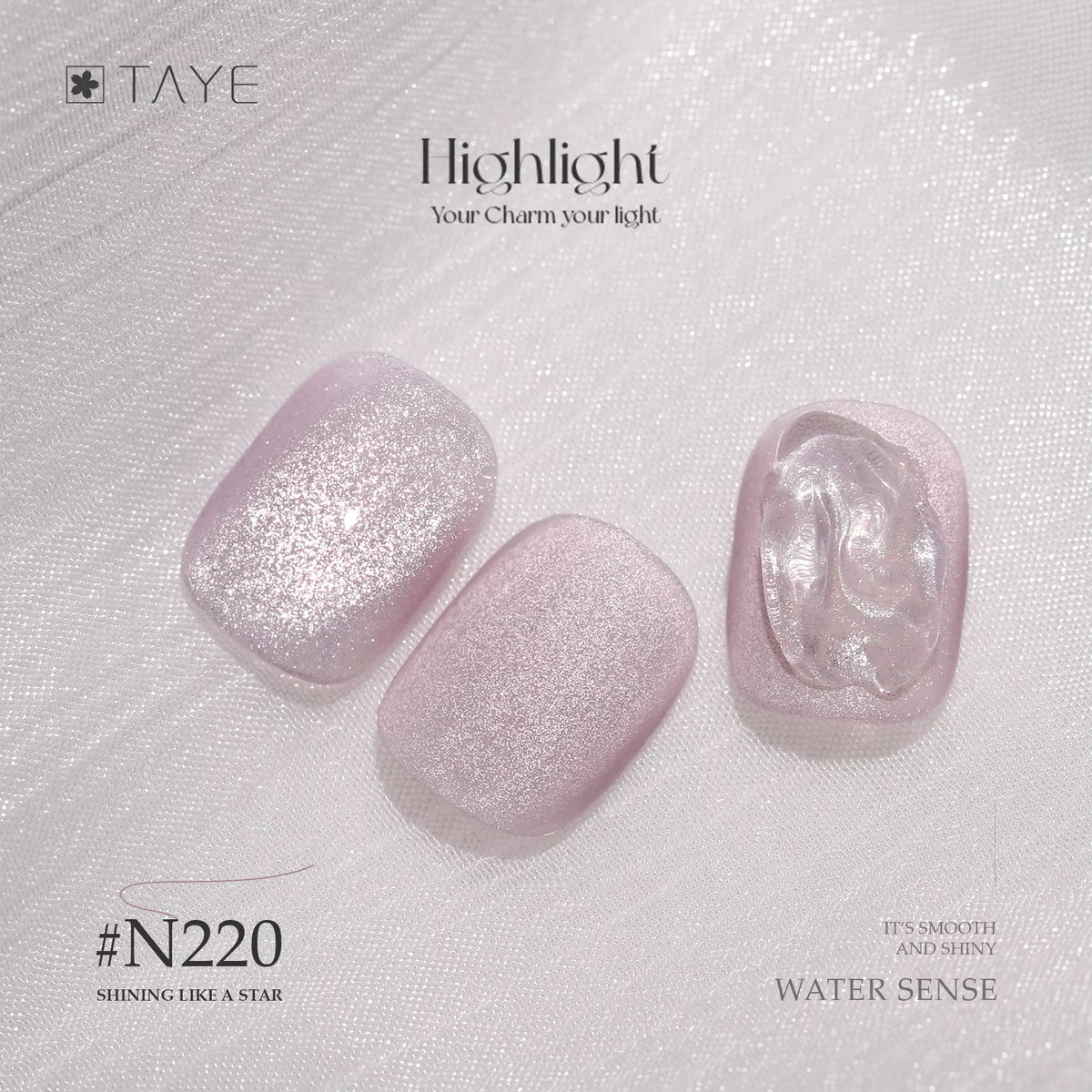 TAYE Super Shiny Glitter Nail Cats Eye Magnetic UV Gel Polish