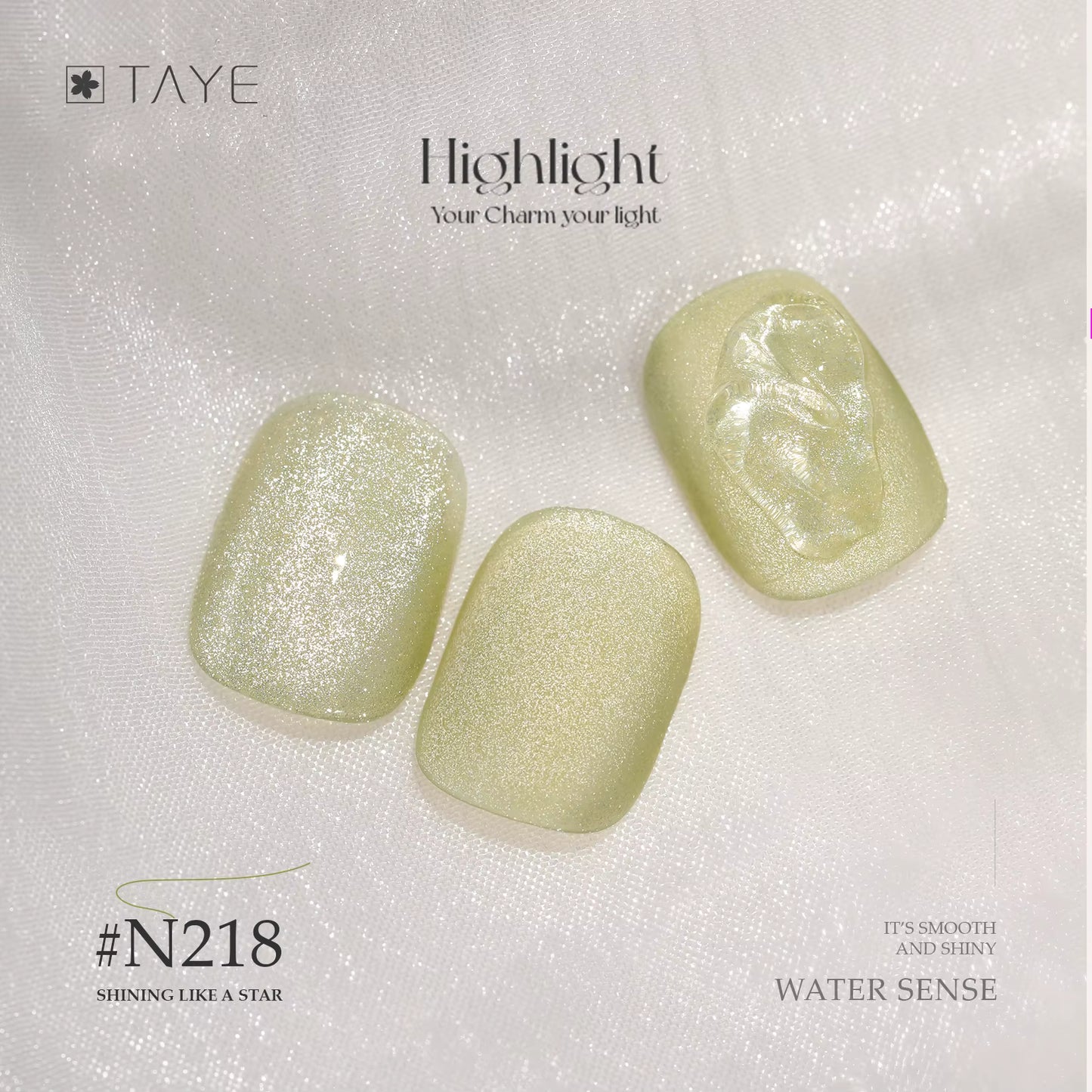 TAYE Super Shiny Glitter Nail Cats Eye Magnetic UV Gel Polish