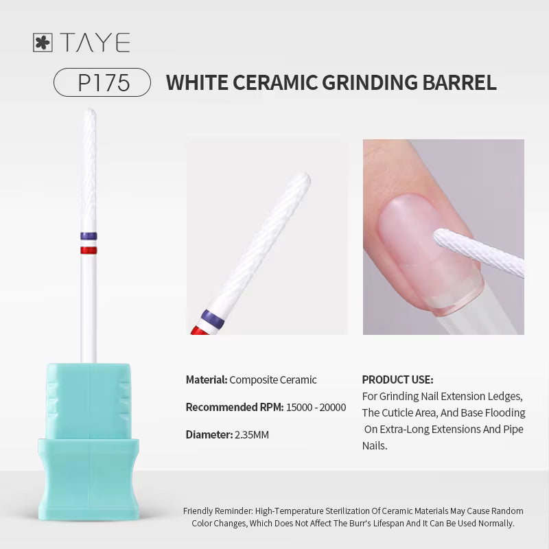 TAYE Professional Cuticle Clean Gel Remove Nail Drill Bit