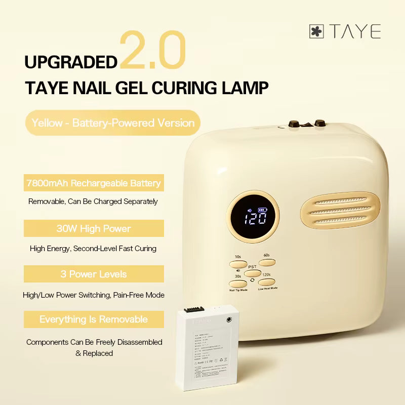 TAYE Professional Rechargeable Curing Nail Lamp UV Led Light