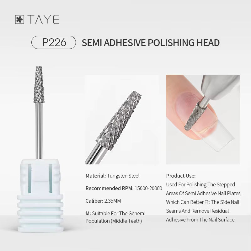 TAYE Professional Cuticle Clean Gel Remove Nail Drill Bit