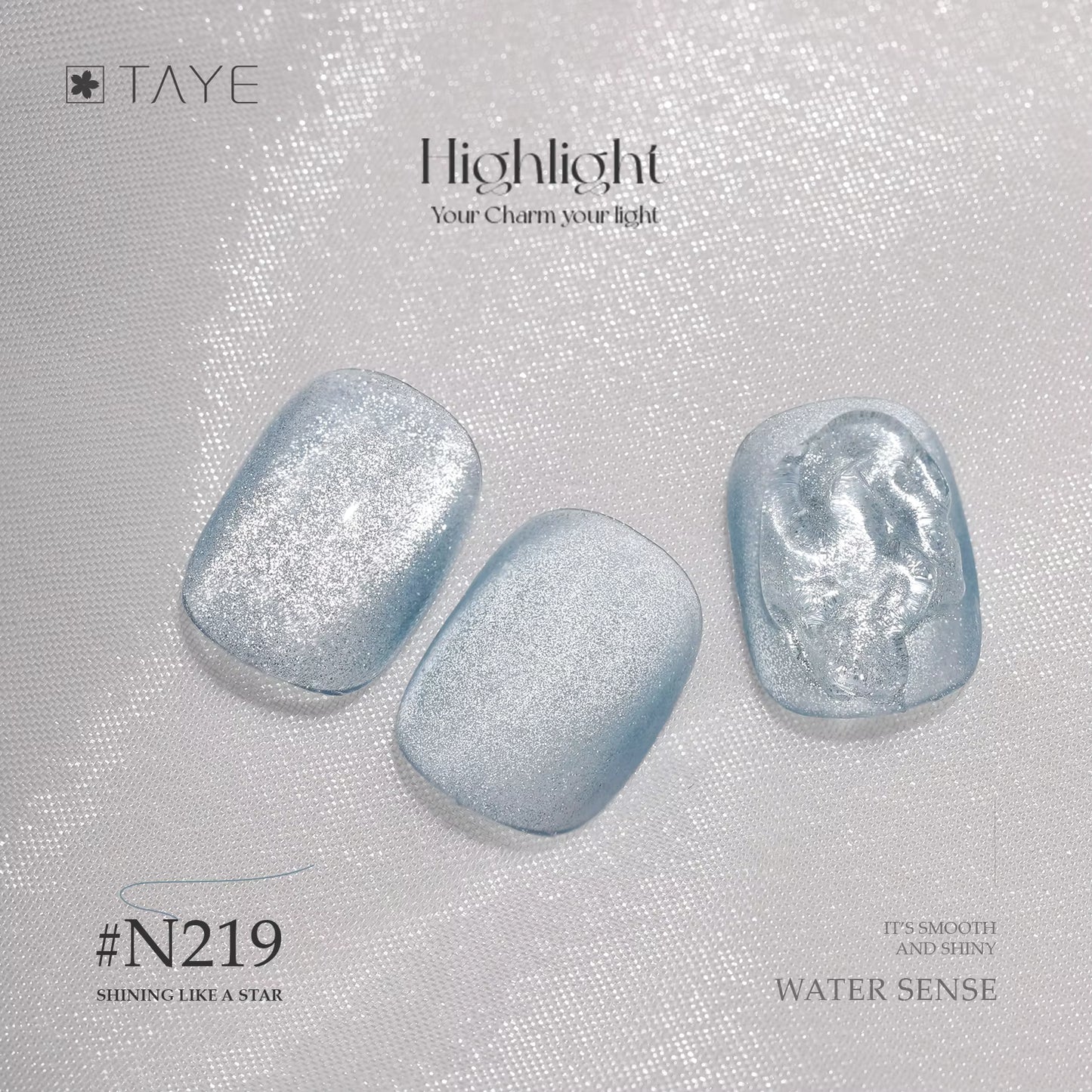 TAYE Super Shiny Glitter Nail Cats Eye Magnetic UV Gel Polish