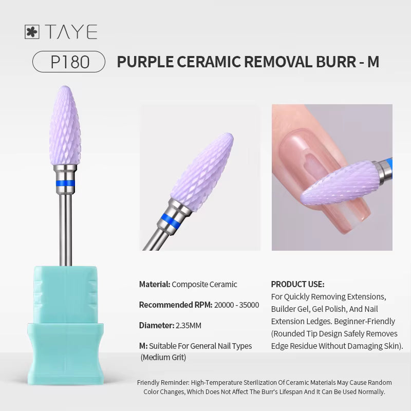 TAYE Professional Cuticle Clean Gel Remove Nail Drill Bit