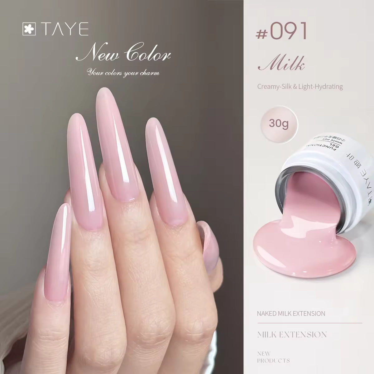 TAYE Nagelverlängerungsgel zum Verlängern von Nägeln