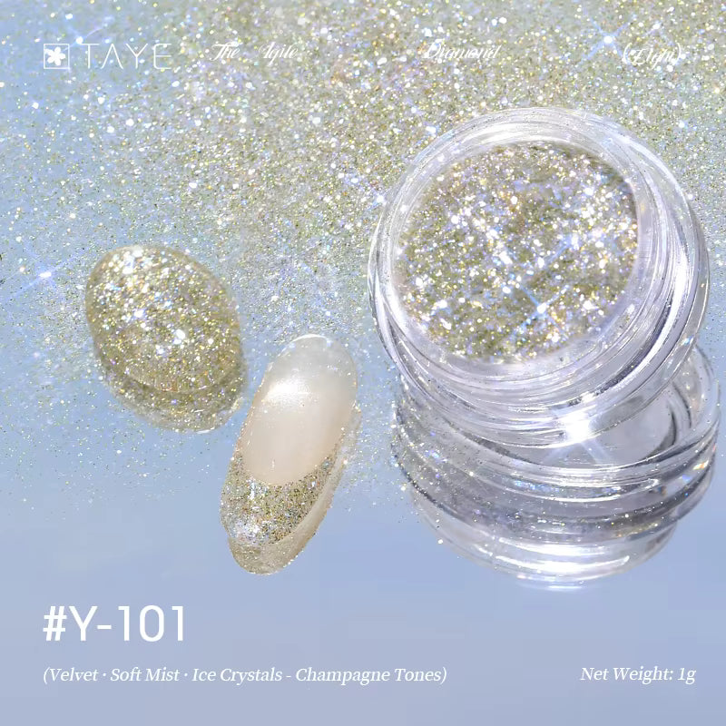 TAYE New Colors Nail Art Diamond Powder for Nail Salon DIY