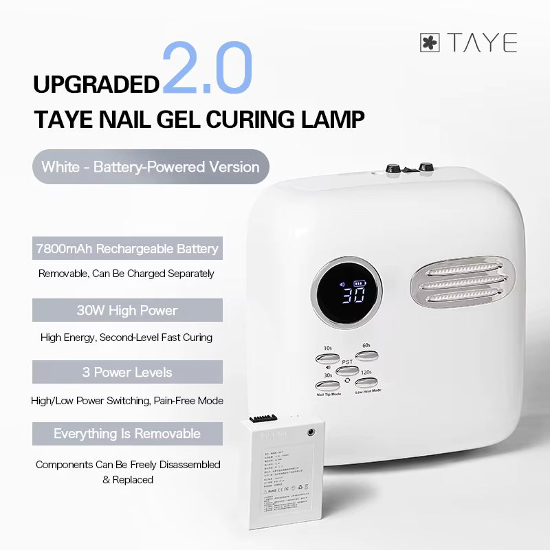 TAYE Professional Rechargeable Curing Nail Lamp UV Led Light