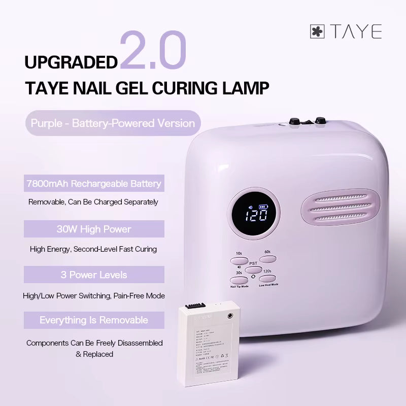 TAYE Professional Rechargeable Curing Nail Lamp UV Led Light