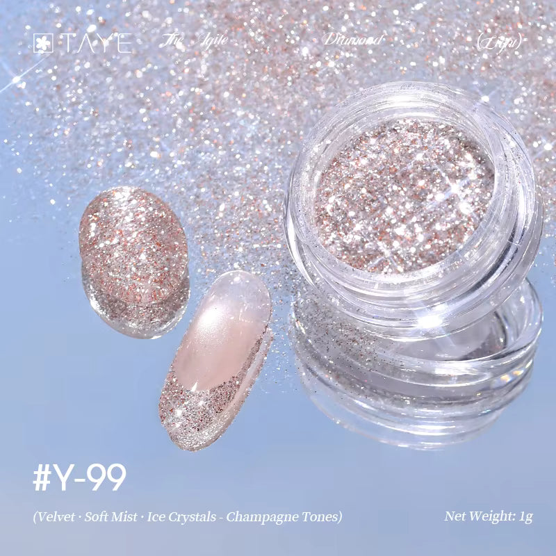 TAYE New Colors Nail Art Diamond Powder for Nail Salon DIY