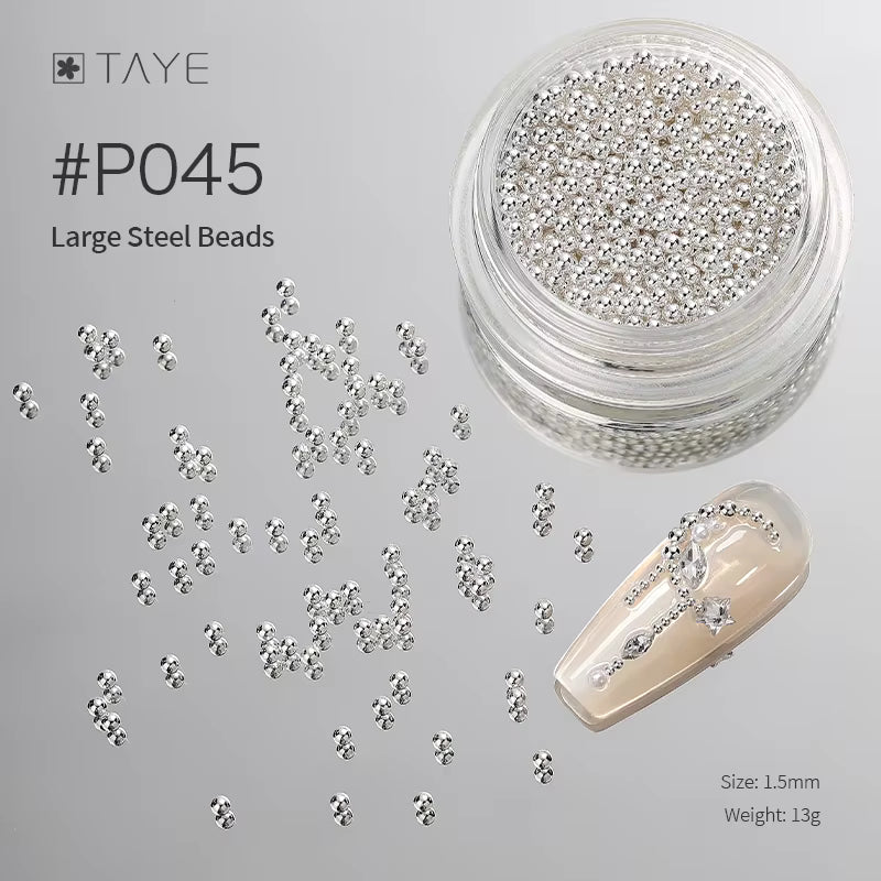 TAYE Nail Accessories Supplies Glitters Pearl Diamond
