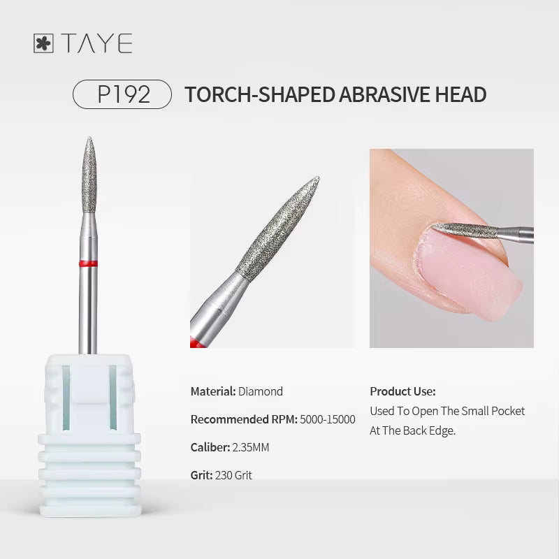 TAYE Professional Cuticle Clean Gel Remove Nail Drill Bit