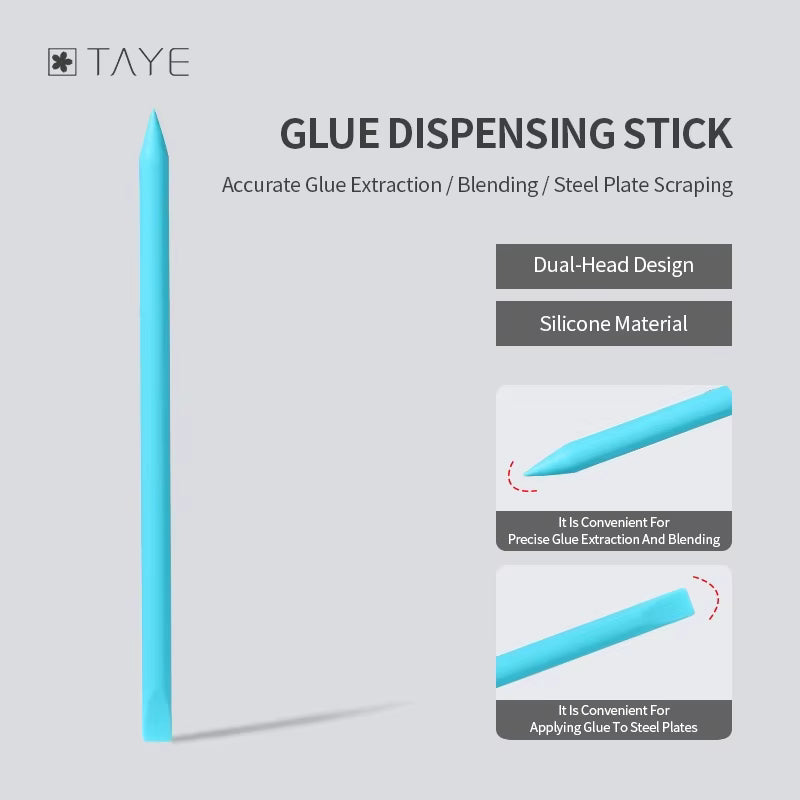 TAYE Metal Head Nail Art Tools Nail Gel Mixing Stick