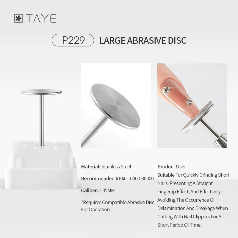 TAYE Professional Cuticle Clean Gel Remove Nail Drill Bit