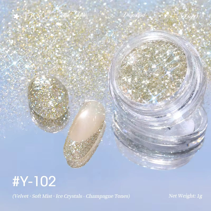TAYE New Colors Nail Art Diamond Powder for Nail Salon DIY