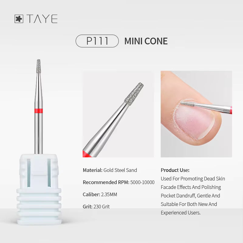 TAYE Professional Cuticle Clean Gel Remove Nail Drill Bit