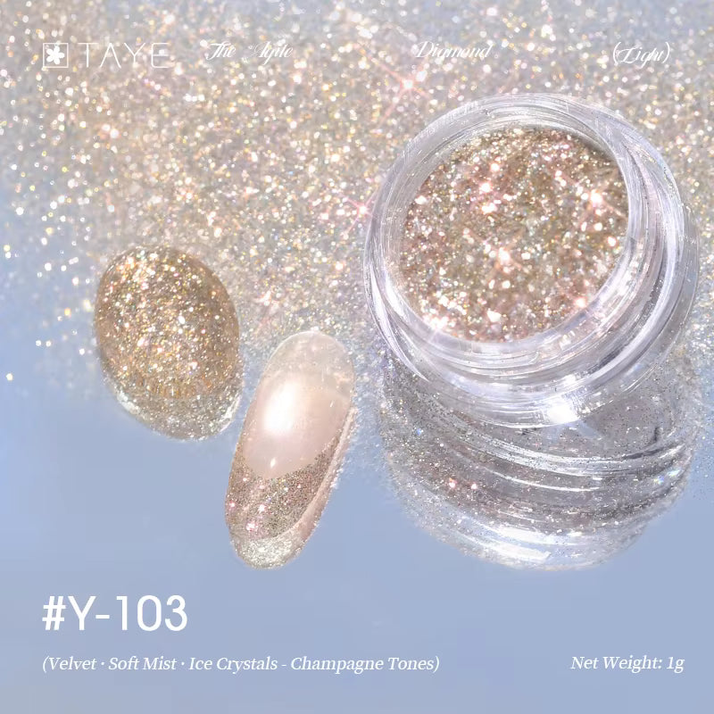 TAYE New Colors Nail Art Diamond Powder for Nail Salon DIY