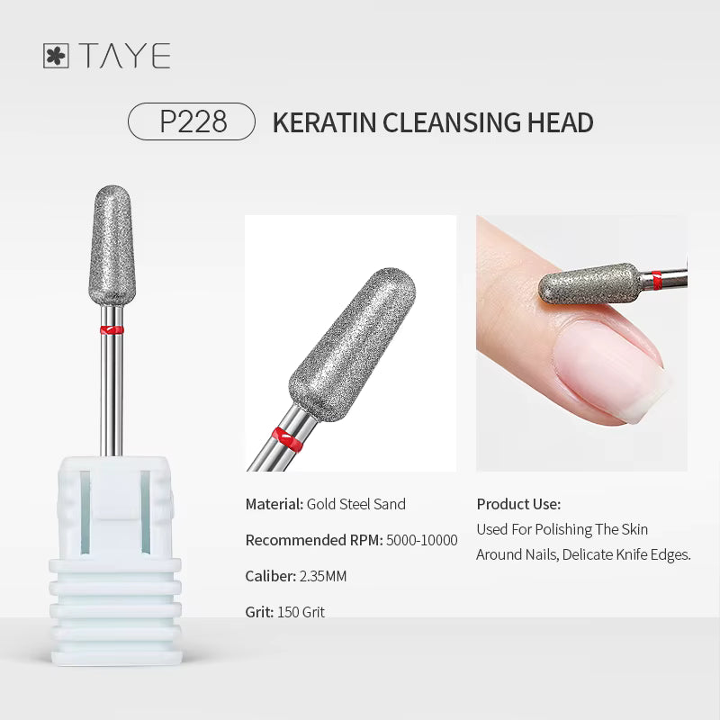 TAYE Professional Cuticle Clean Gel Remove Nail Drill Bit