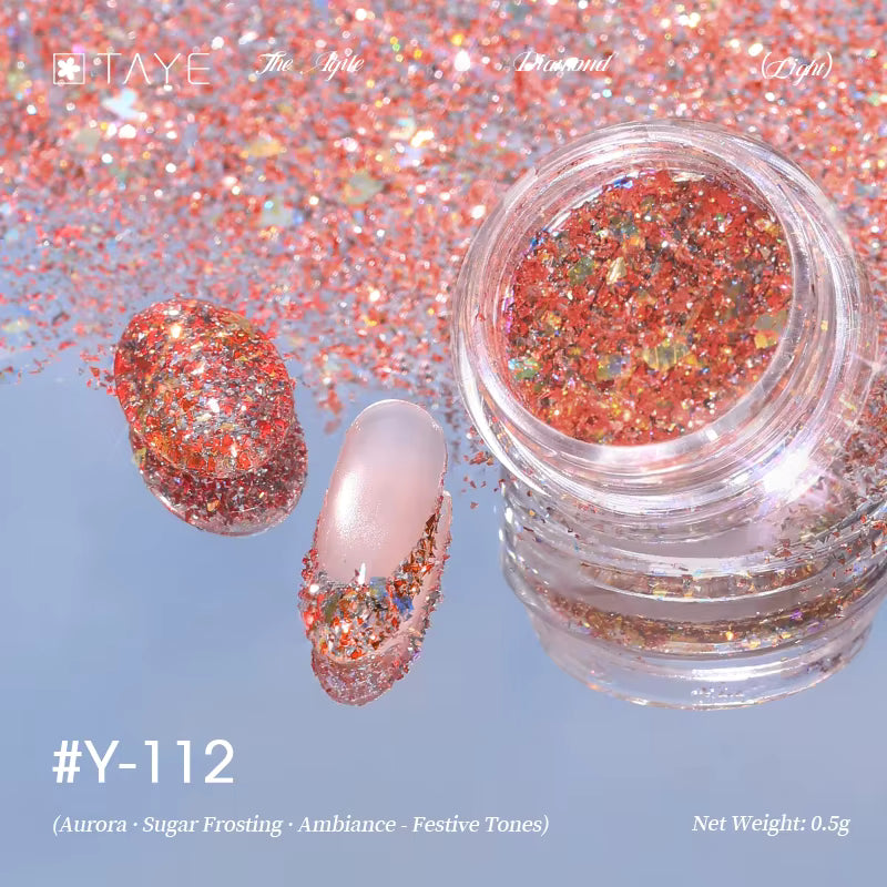 TAYE New Colors Nail Art Diamond Powder for Nail Salon DIY