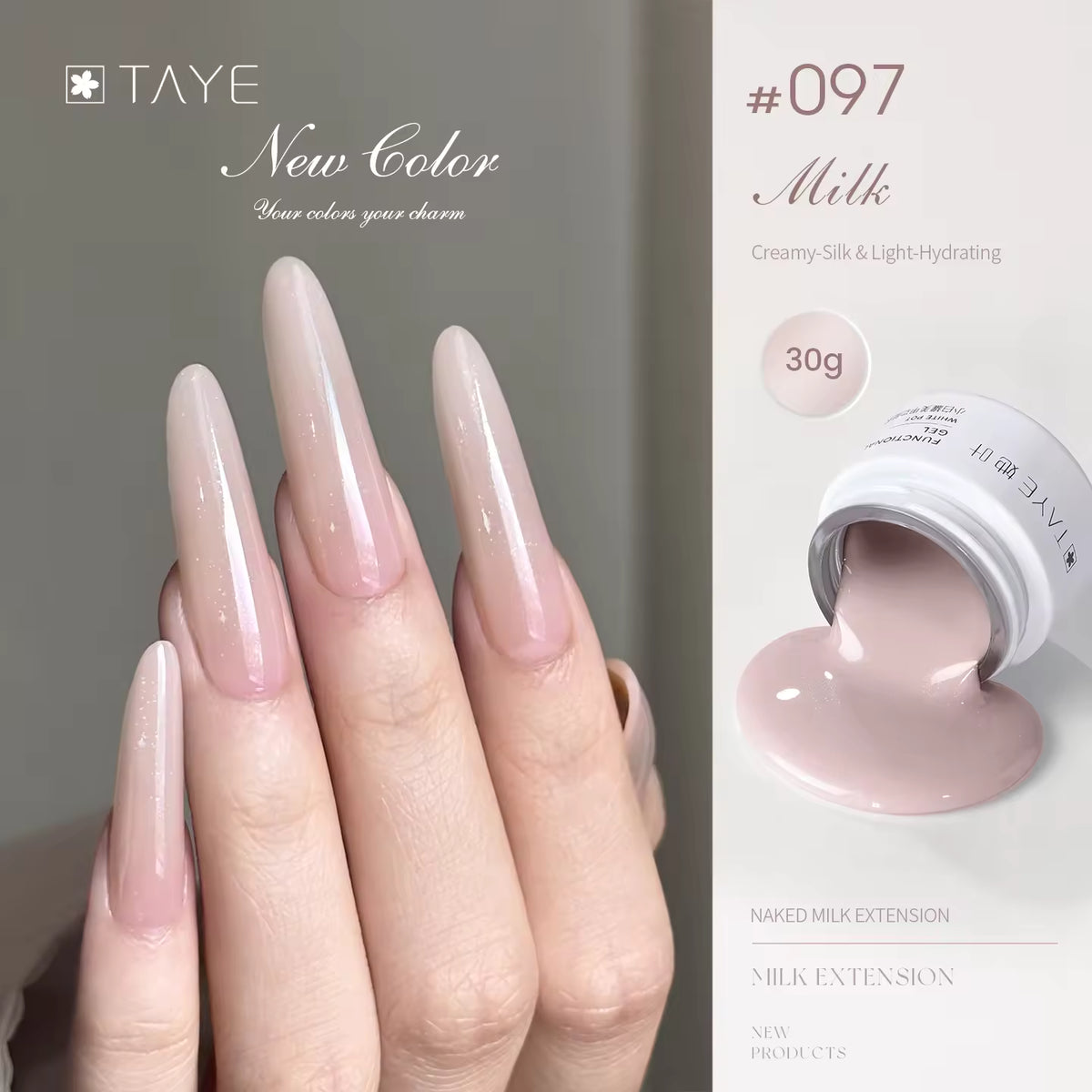 TAYE Nagelverlängerungsgel zum Verlängern von Nägeln