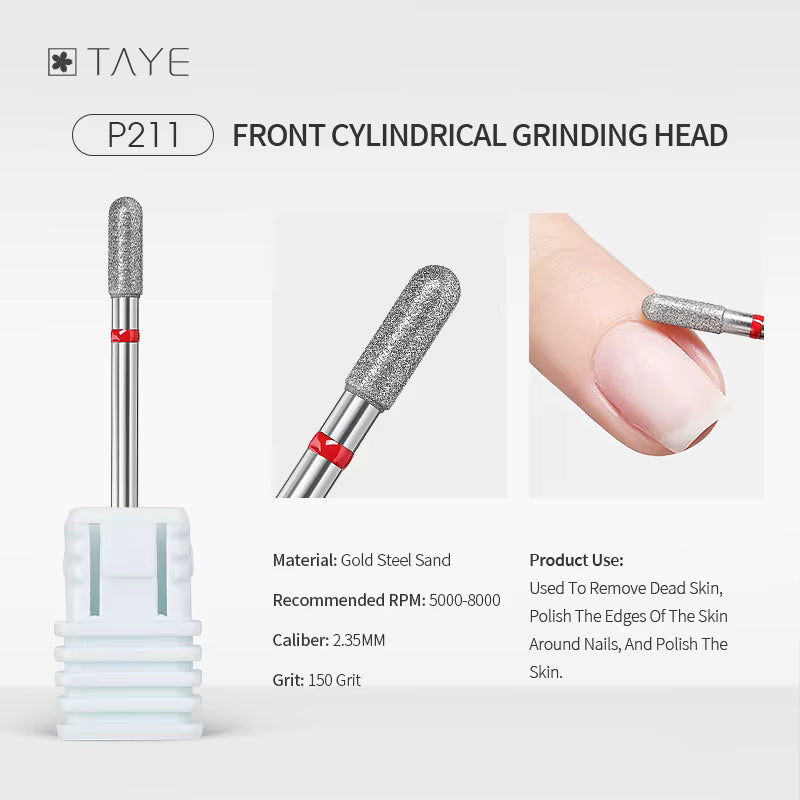 TAYE Professional Cuticle Clean Gel Remove Nail Drill Bit