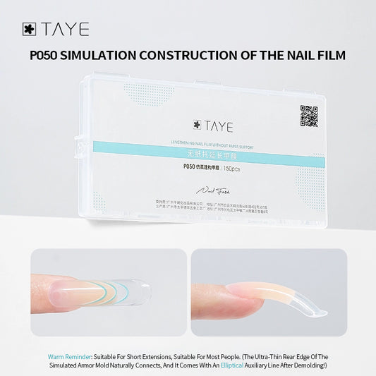 120 Pcs Clear Dual Forms Full Cover Quick Building Gel Mold Tips Nail Extension Molds Upper Forms for Nails Poly Gel