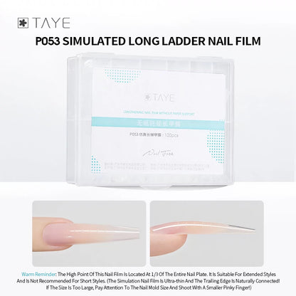 120 Pcs Clear Dual Forms Full Cover Quick Building Gel Mold Tips Nail Extension Molds Upper Forms for Nails Poly Gel