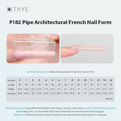 120 Pcs Clear Dual Forms Full Cover Quick Building Gel Mold Tips Nail Extension Molds Upper Forms for Nails Poly Gel