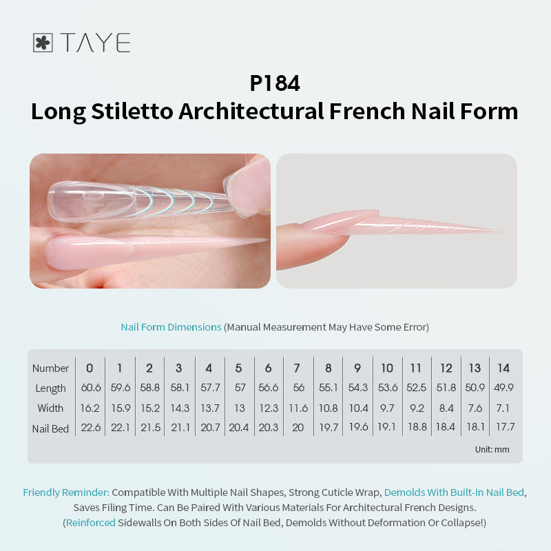 120 Pcs Clear Dual Forms Full Cover Quick Building Gel Mold Tips Nail Extension Molds Upper Forms for Nails Poly Gel
