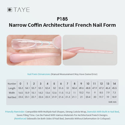 120 Pcs Clear Dual Forms Full Cover Quick Building Gel Mold Tips Nail Extension Molds Upper Forms for Nails Poly Gel
