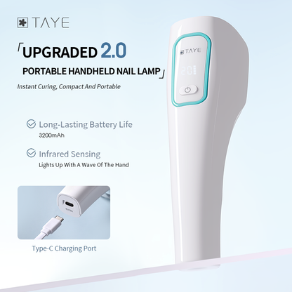 TAYE High Quality Portable Rechargeable Quick Drying UV LED Nail Lamp Light