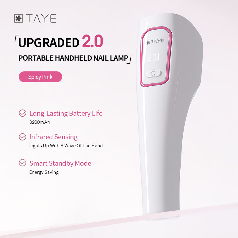 TAYE High Quality Portable Rechargeable Quick Drying UV LED Nail Lamp Light