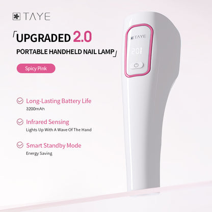 TAYE High Quality Portable Rechargeable Quick Drying UV LED Nail Lamp Light
